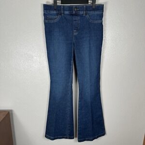 Spanx Shape Every Wear Jeans Womens Large Flare High‎ Rise Pull On Stretch